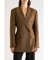 Rohe - Hourglass Double Breasted Virgin Wool & Mohair Blazer - Lyst