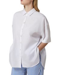 Marina Rinaldi - Harry Cotton Poplin Button-up Shirt - Lyst