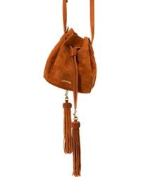 SABANDIJA - Lechuza Suede Crossbody Bag - Lyst