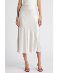 Rails - Anya Satin Midi Skirt - Lyst
