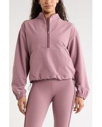 Zella - Piped Half Zip Pullover - Lyst
