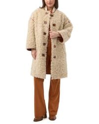 Trina Turk - Spartan Reversible Faux Shearling And Faux Suede Coat - Lyst