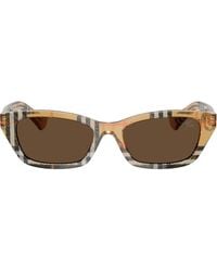 Burberry - 52Mm Rectangular Sunglasses - Lyst