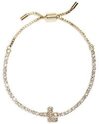 BaubleBar - Initial Tennis Slider Bracelet - Lyst