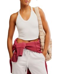 Free People - Fp Movement All Clear Crop Racerback Tank - Lyst