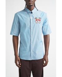 Martine Rose - Casual Stripe Button-Down Shirt - Lyst