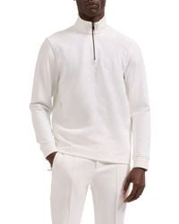 Bugatchi - Soft Touch Quarter Zip Sweatshirt - Lyst