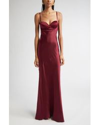 L'Agence - Sayla Underwire Bias Cut Silk Mermaid Gown - Lyst