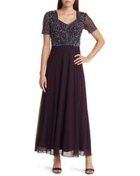 Pisarro Nights - Beaded Bodice A-line Gown - Lyst