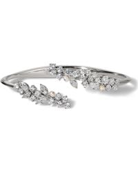 Nadri - Ravish Laurel Genuine Pearl & Cubic Zirconia Cuff - Lyst