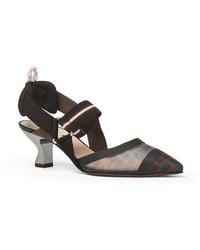 Fendi - Colibri Pointed Toe Slingback Pump - Lyst