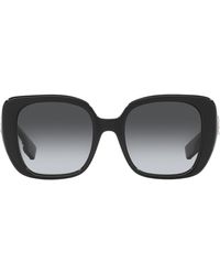 Burberry - 52mm Polarized Square Sunglasses - Lyst