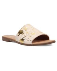 Dingo - Moo Moo Genuine Calf Hair Slide Sandal - Lyst
