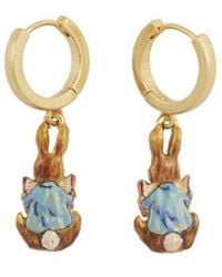 Fable England - X Peter Rabbit Reading Charm Huggie Earrings - Lyst