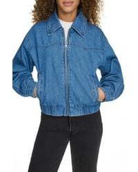 Levi's - Western Zip-front Denim Bomber Jacket - Lyst