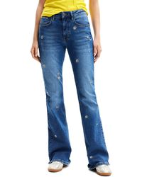 Desigual - Daisie Embroidered Flare Jeans - Lyst