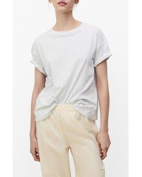 Mango - Cotton Crewneck T-Shirt - Lyst