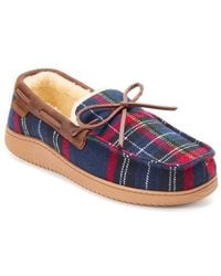 Dearfoams - Pierce Faux Shearling Moccasin Slipper - Lyst