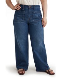 Madewell - The Perfect Vintage Patch Pocket Wide Leg Jeans - Lyst