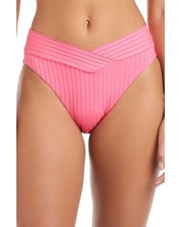 Sanctuary - V-Front High Cut Bikini Bottoms - Lyst