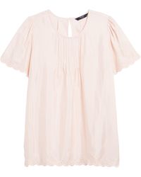 lucky brand julie pintuck top