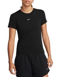 Nike - Sportswear Club Chill Knit Mod Crop T-shirt - Lyst