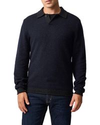 Rodd & Gunn - Marlin Cotton & Wool Blend Johnny Collar Sweater - Lyst