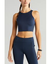 Zella - Reset Reflective Longline Sports Bra - Lyst