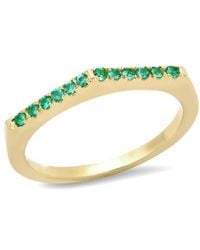Elliot Young - 14K Stackable Pave Point Ring - Lyst