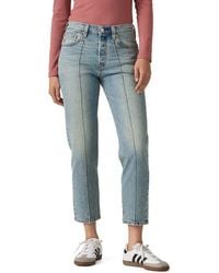 Levi's - 501 High Waist Crop Straight Leg Jeans - Lyst