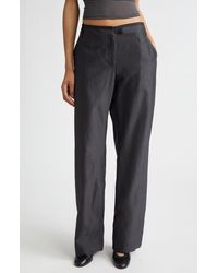 Paloma Wool - Vira Wool & Silk Flare Leg Pants - Lyst