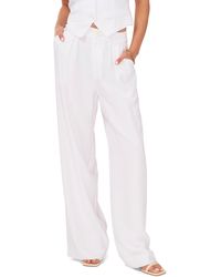 1.STATE - Side Button Tab Wide Leg Pants - Lyst