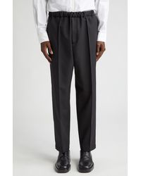 Jil Sander - Relaxed Fit Elastic Waist Tapered Leg Ankle Trousers - Lyst
