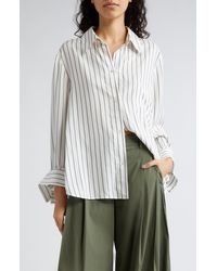 Twp - New Morning After Stripe Silk Button-up Shirt - Lyst
