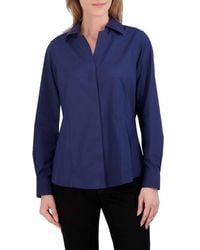Foxcroft - Taylor Non-Iron Long Sleeve Stretch Button-Up Shirt - Lyst