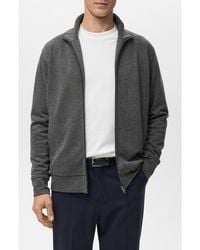 Mango - Regular Fit Zip Jacket - Lyst