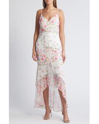 Lulus - Breathtaking Vision Floral High-low Dress - Lyst