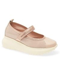 Wonders - Mesh & Leather Flat - Lyst