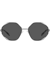 Tory Burch - 56mm Irregular Sunglasses - Lyst