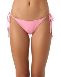 O'neill Sportswear - Saltwater Solids Maracas Rib Side Tie Bikini Bottoms - Lyst