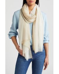 Nordstrom - Yarn Dyed Stripe Wrap - Lyst