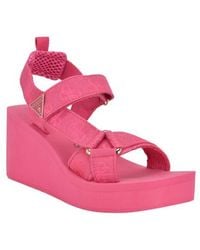 Guess - Daysa Slingback Platform Wedge Sandal - Lyst