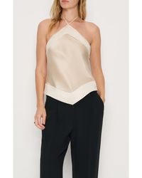 Reformation - Jillian Halter Silk Top - Lyst