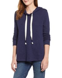 Caslon Caslon Hoodie Pullover - Blue