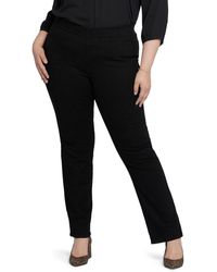NYDJ - Bailey Pull-on Relaxed Straight Leg Jeans - Lyst
