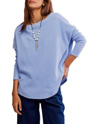 Free People - Latte Oversize Thermal Top - Lyst
