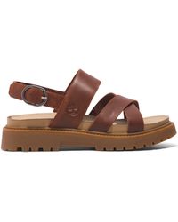 Timberland - Clairemont Way Cross Strap Sandal - Lyst