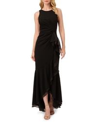 Adrianna Papell - Sleeveless Long Evening Dress - Lyst
