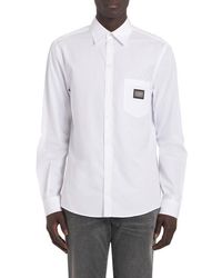 Dolce & Gabbana - Essential Martini Fit Cotton Button-Up Shirt - Lyst