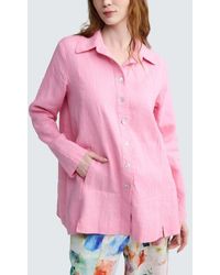 Luukaa - Phalia Solid Linen Shirt - Lyst